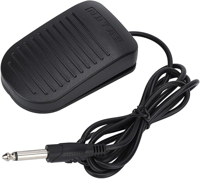 Pedal negro de pie para máquinas