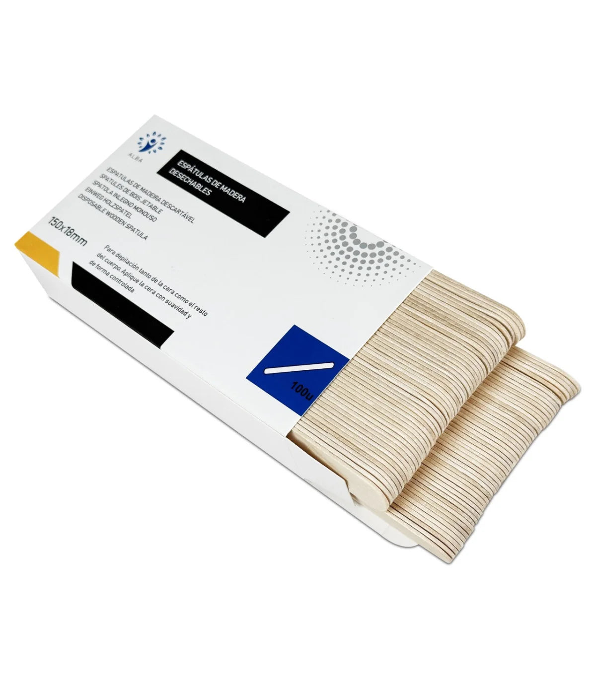 Depresor Madera 100 ud.